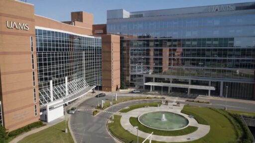 Overhead view of UAMS hospital