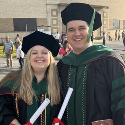 2023 UAMS College of Medicine graduates Anna Mears, MD, and husband, Cameron Duke, MD, are currently in family medicine residency training at Conway Regional and plan to eventually practice in a small community in Arkansas.