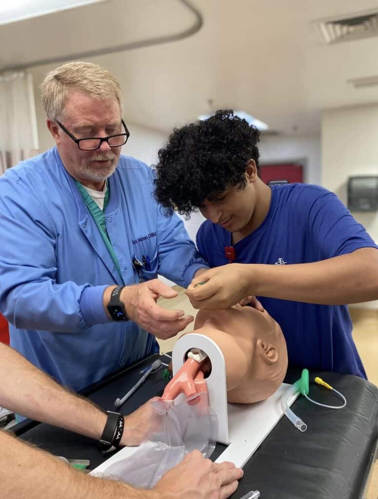 UAMS East Mini MASH - Intubation activity