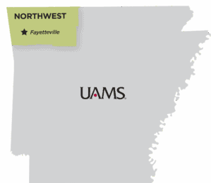UAMS Northwest map