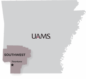 UAMS Southwest map